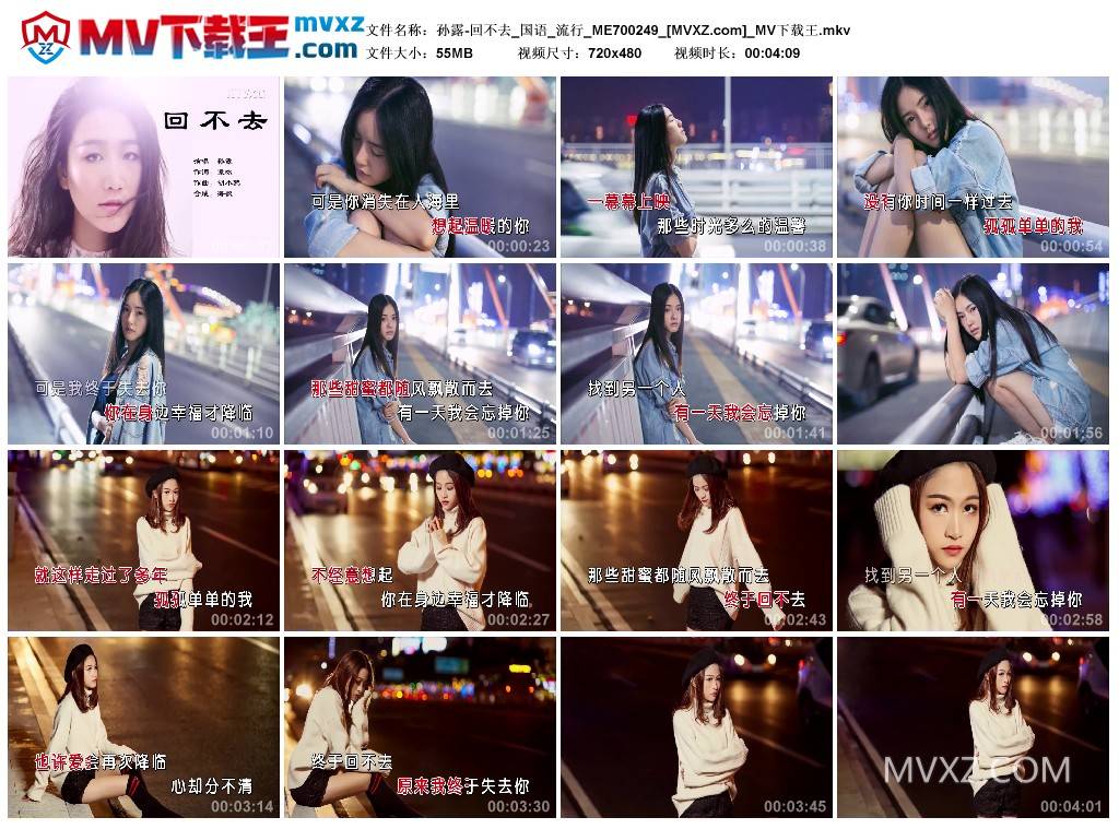 孙露-回不去_国语_流行_ME700249